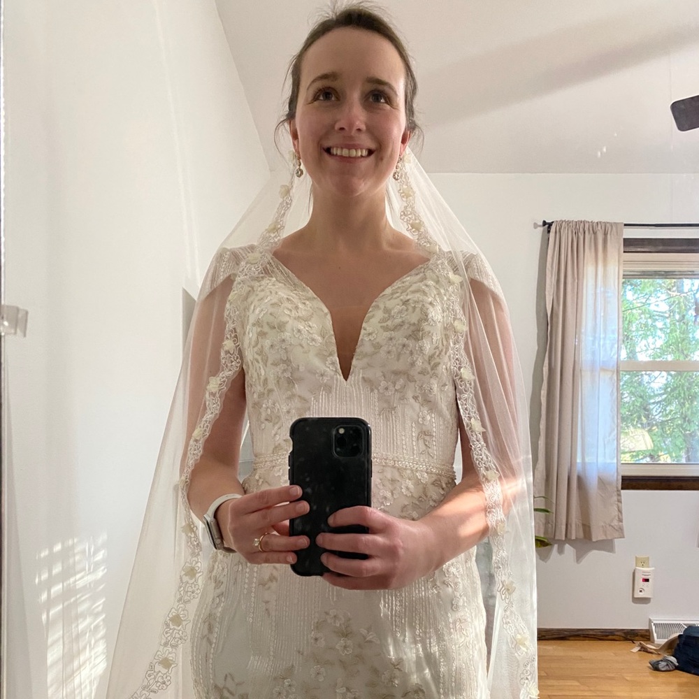 Homemade Ivory Wedding Veil